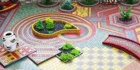 Дорожки из плитки со сложным рисунком