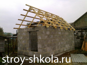Баня из шлакоблока