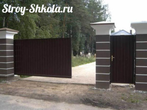 Как сделать сдвижные ворота