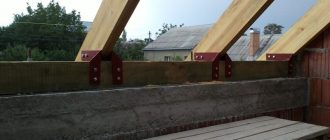Крепление мауэрлата к кирпичной стене