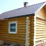 Баня из бревна своими руками