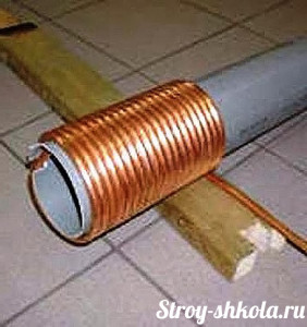 Образец змеевика для бойлера