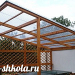 Крыша из поликарбоната своими руками