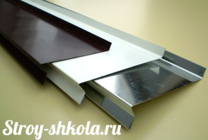 Стальные отливы для цоколя