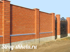 Строительство фундамента для забора