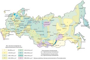 Таблица - расчет снеговой нагрузки на фундамент