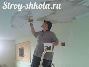 Технология оштукатуривания потолка