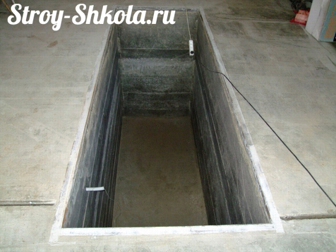 Залитый бетонный пол в гараже