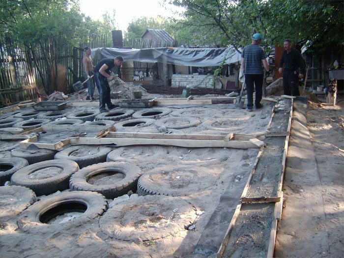 Опалубка вокруг фундамента Опалубка вокруг фундамента