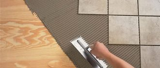 Укладка плитки на деревянный пол