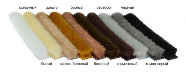 Уплотнитель в виде щетки