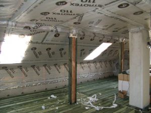 Монтаж пароизоляционной пленки